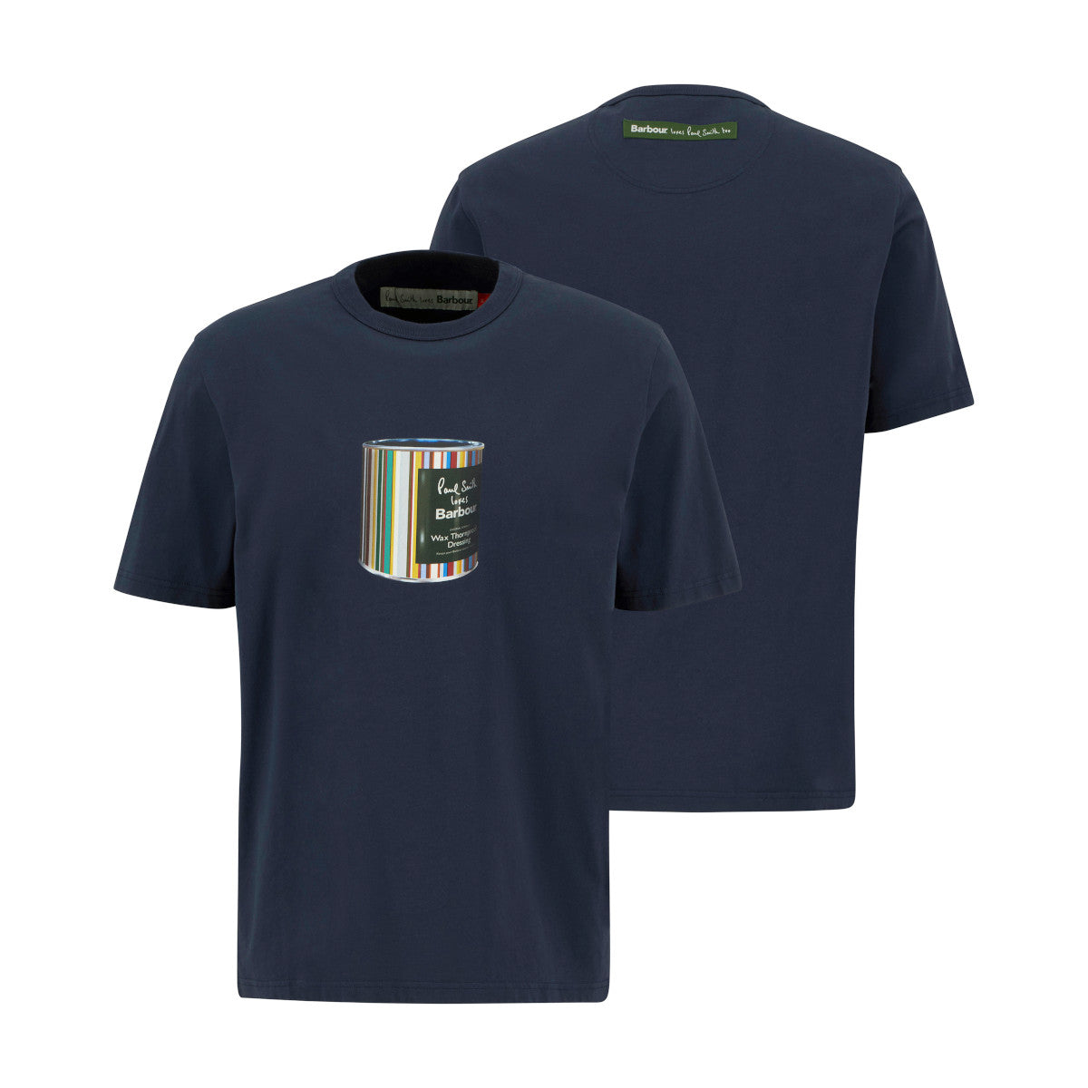 Barbour X Paul Smith Barbour PS Wax Tin T-Shirt NY91 Navy