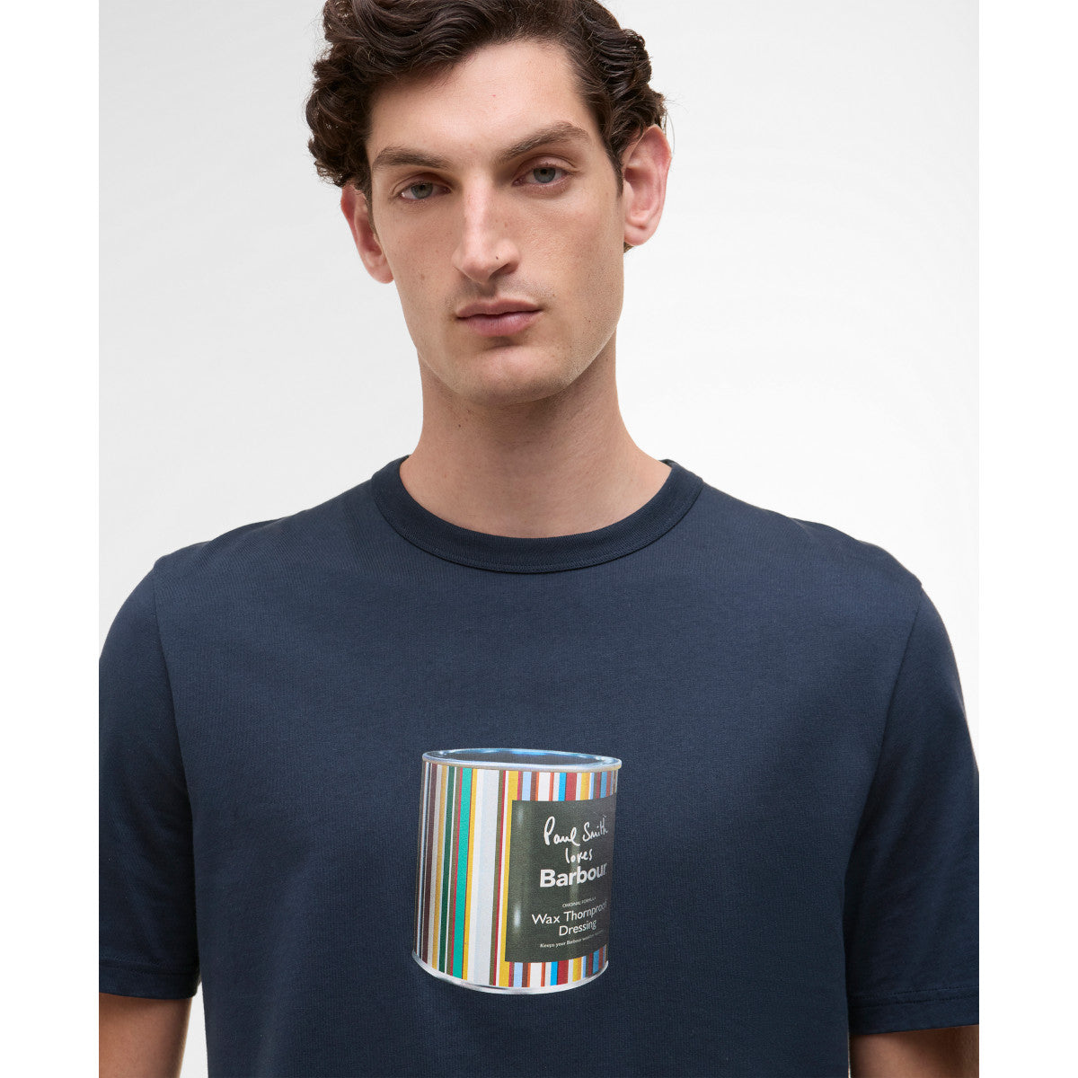 Barbour X Paul Smith Barbour PS Wax Tin T-Shirt NY91 Navy