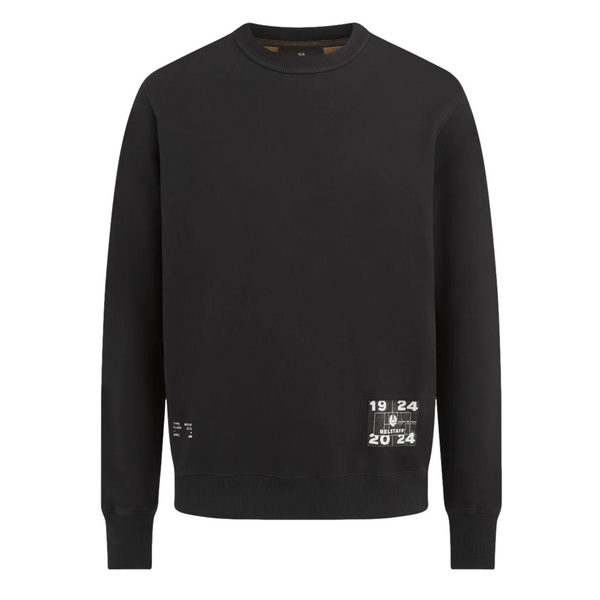 Belstaff Centenary Applique Label Sweatshirt Black/British Khaki
