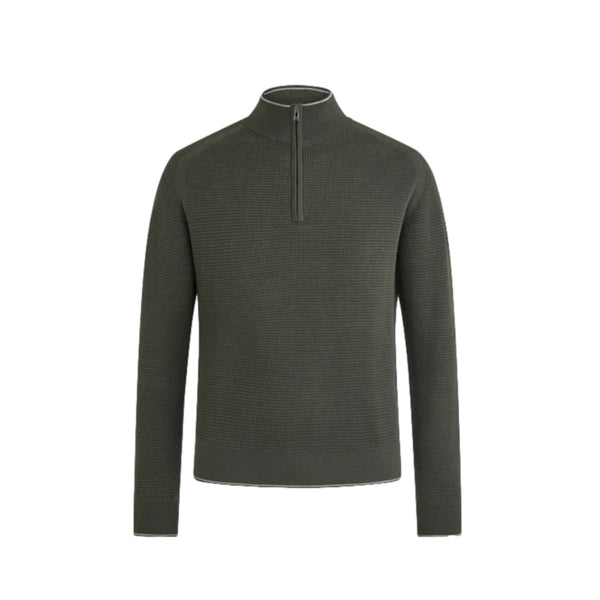 Belstaff Cole Quarter Zip Jumper Tile Green