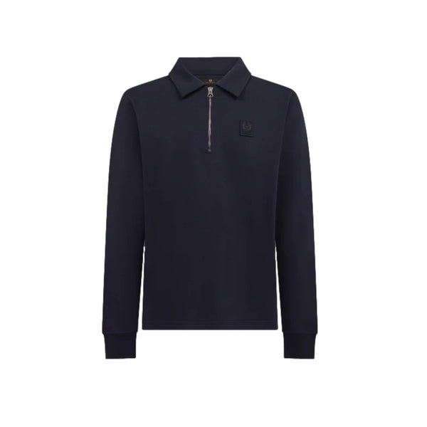 Belstaff Curator Collared Sweatshirt Dark Ink