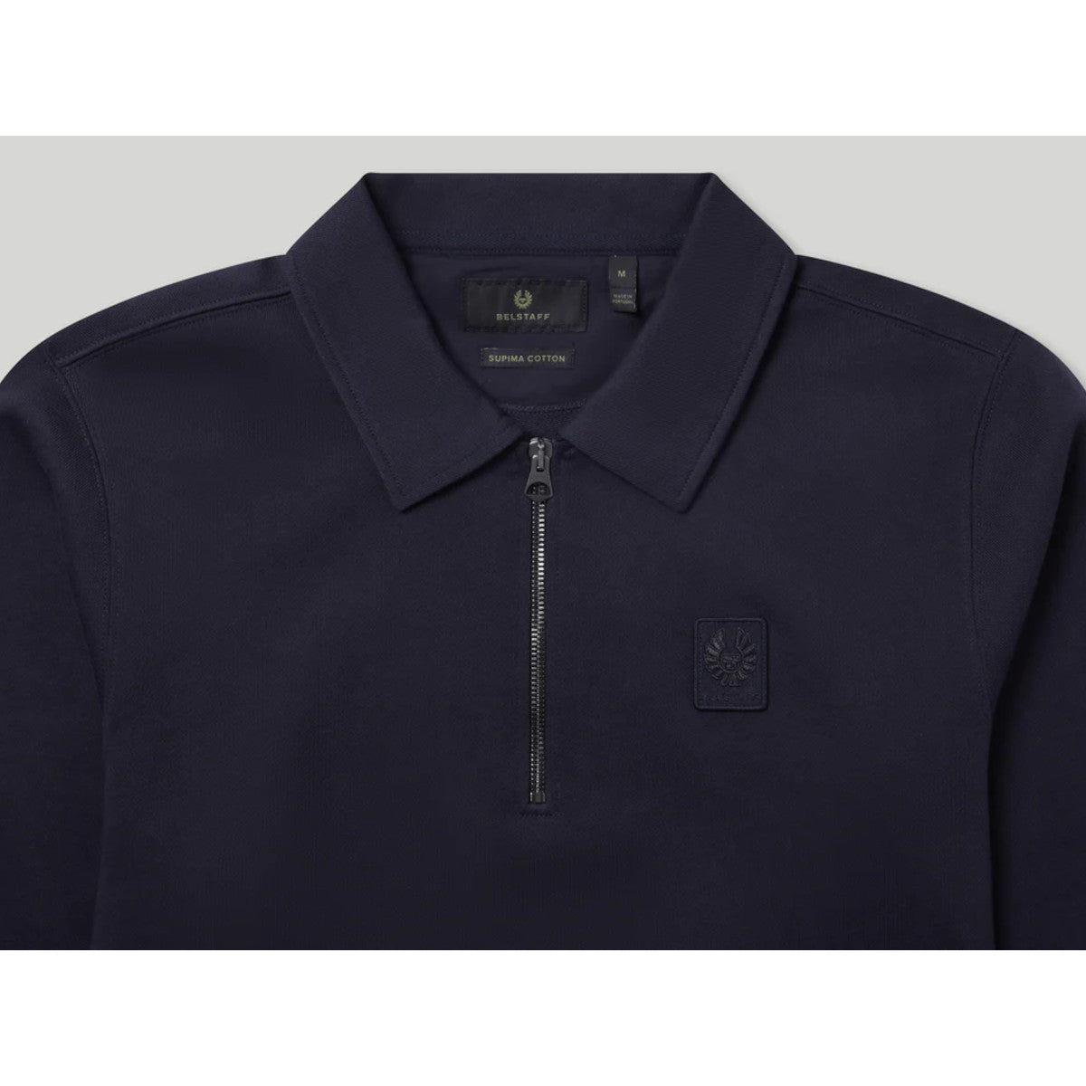 Belstaff Curator Collared Sweatshirt Dark Ink