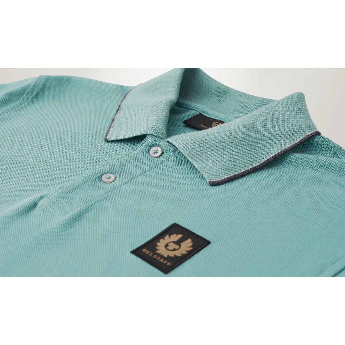 Belstaff Double Tipped Polo A1-24 Oil Blue