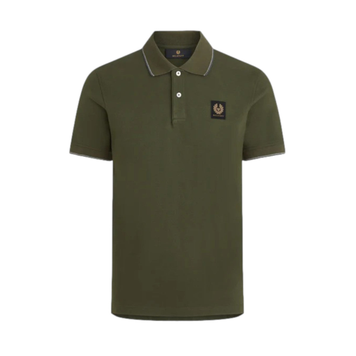 Belstaff Double Tipped Polo A1-24 Tile Green