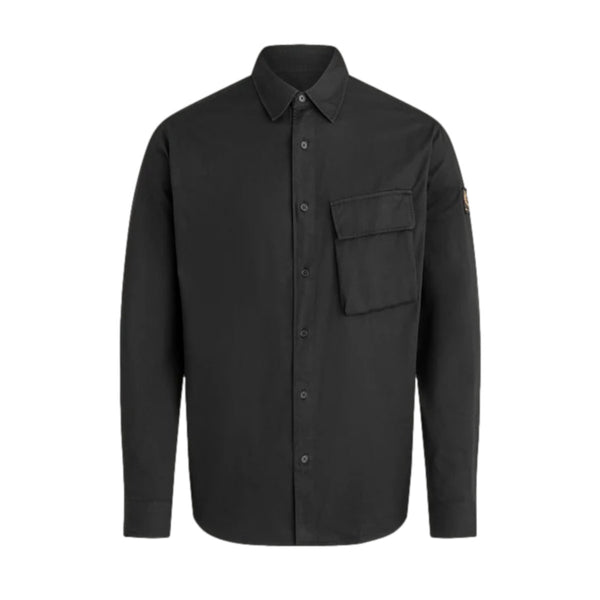 Belstaff Garment Dye Scale Shirt A1-24 Black