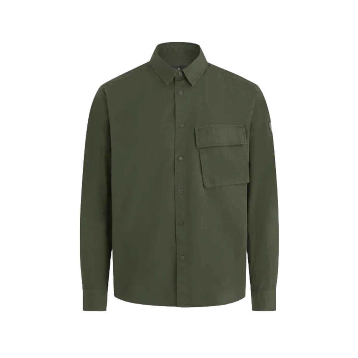 Belstaff Garment Dye Scale Shirt A1-24 Tile Green