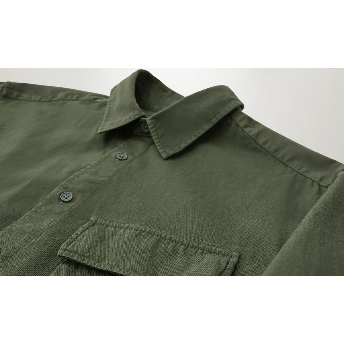 Belstaff Garment Dye Scale Shirt A1-24 Tile Green