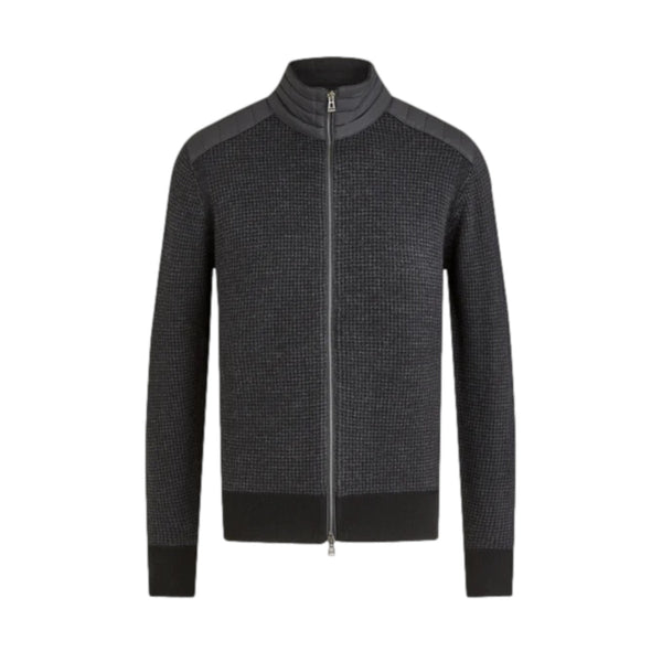 Belstaff Kelby Zip Cardigan A1-24 Black/Charcoal