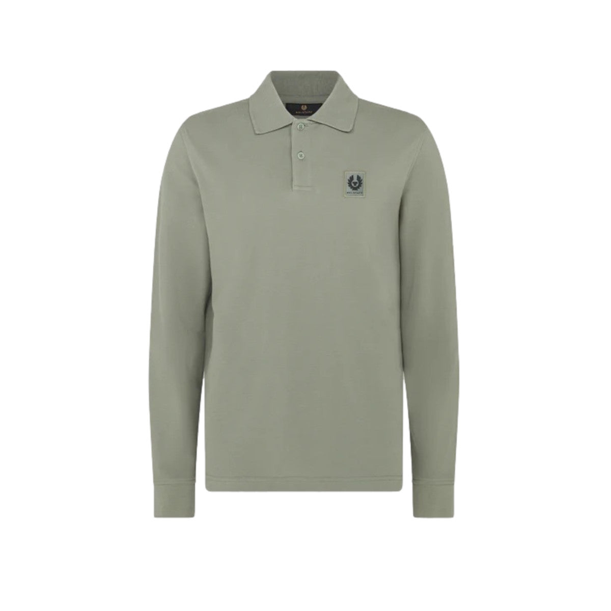 Belstaff Long Sleeved Polo Sage Green
