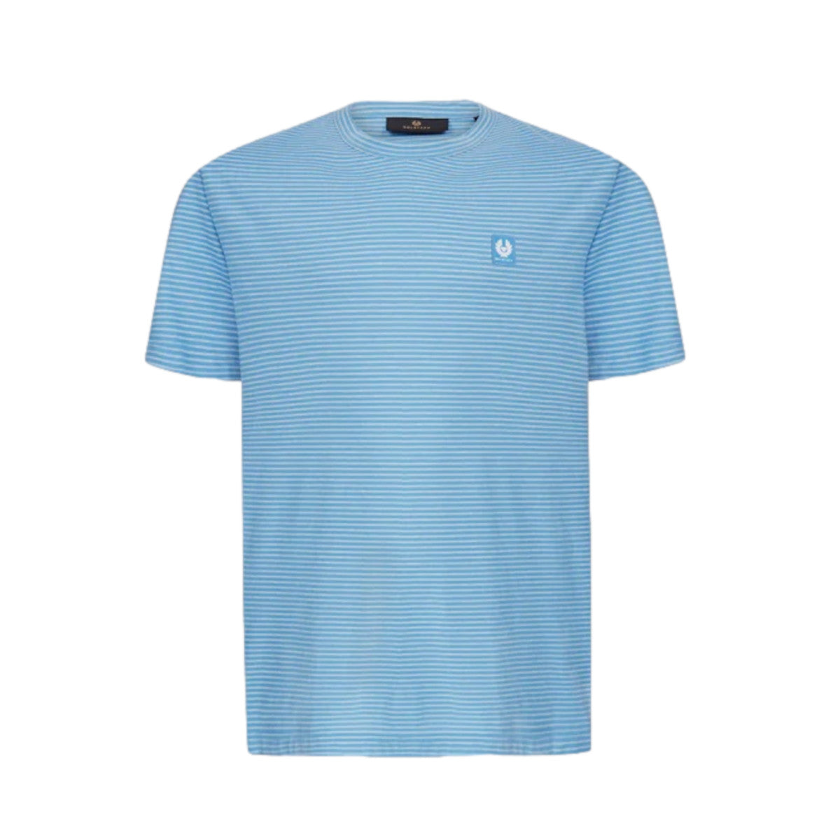 Belstaff Micro Striped T-Shirt Hydra Blue/Natural