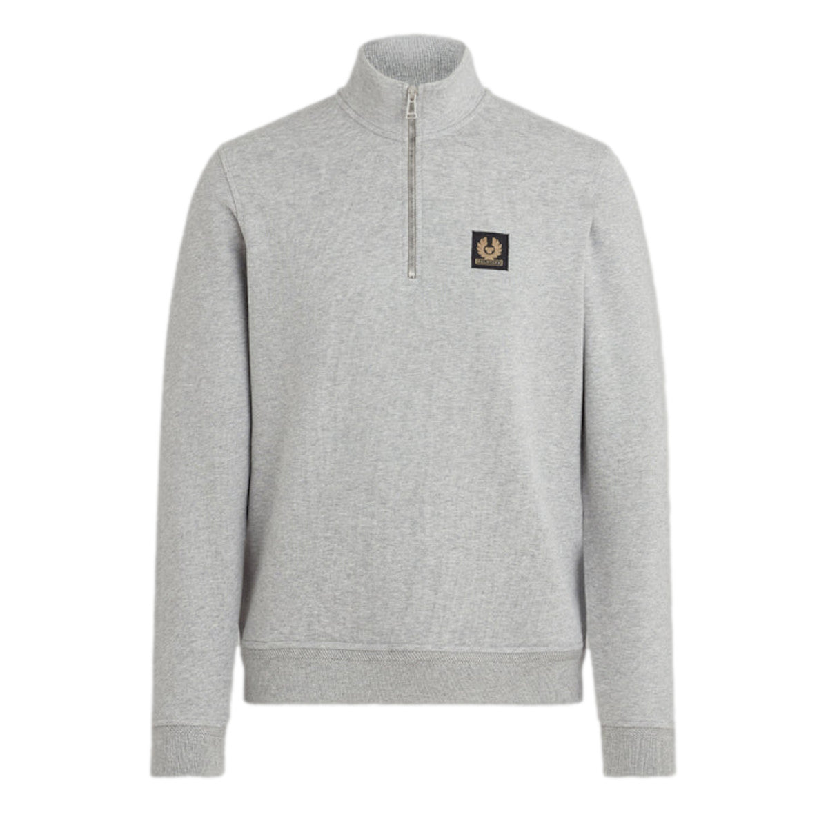 Belstaff Quarter Zip Sweatshirt A1-24 Old Silver Heather