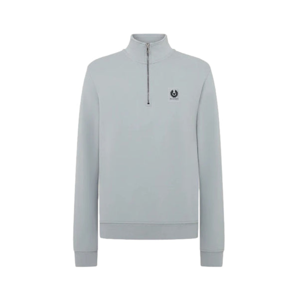 Belstaff Quarter Zip Sweatshirt Quarry Blue