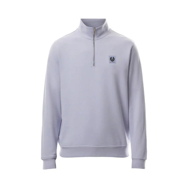 Belstaff Quarter Zip Sweatshirt S1-25 Pale Heather