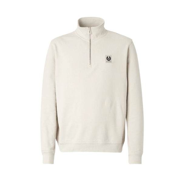 Belstaff Quarter Zip Sweatshirt S1-25 Stone Beige