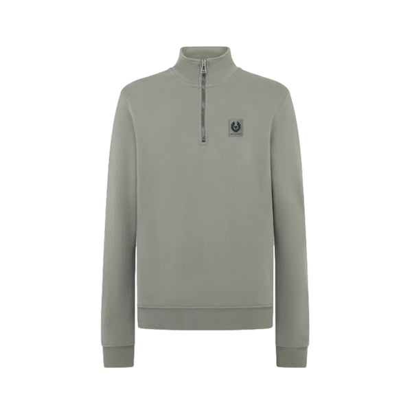 Belstaff Quarter Zip Sweatshirt Sage Green