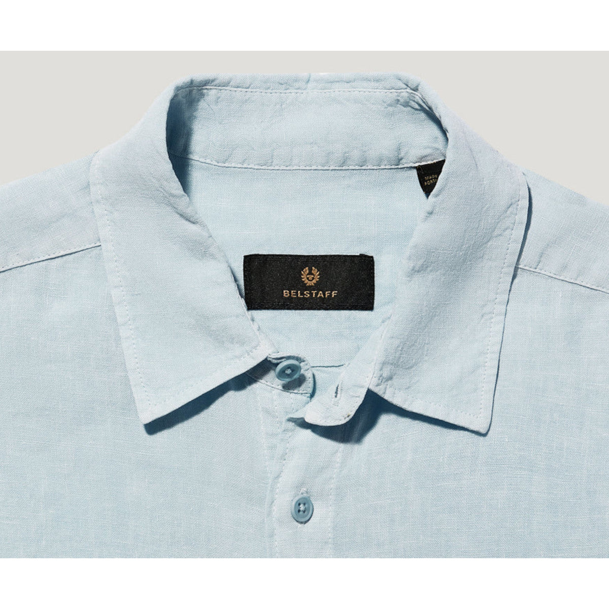 Belstaff Scale LS Linen Shirt Sky Blue