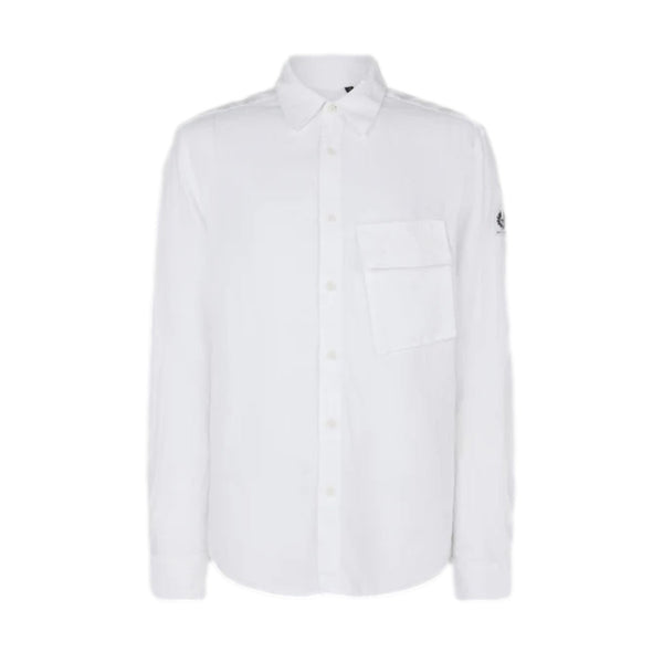 Belstaff Scale LS Linen Shirt White