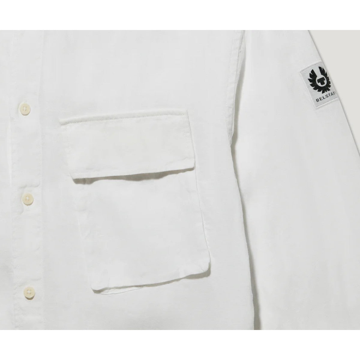 Belstaff Scale LS Linen Shirt White