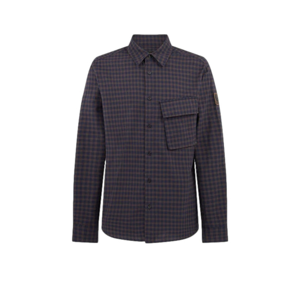 Belstaff Scale Shirt DK Ink/Major Brown