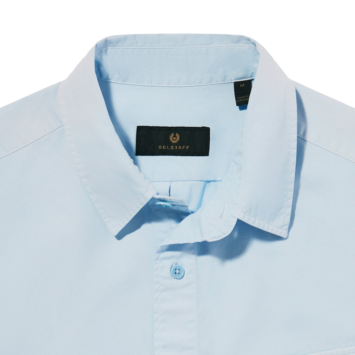 Belstaff Scale Short Sleeve Shirt Sky Blue