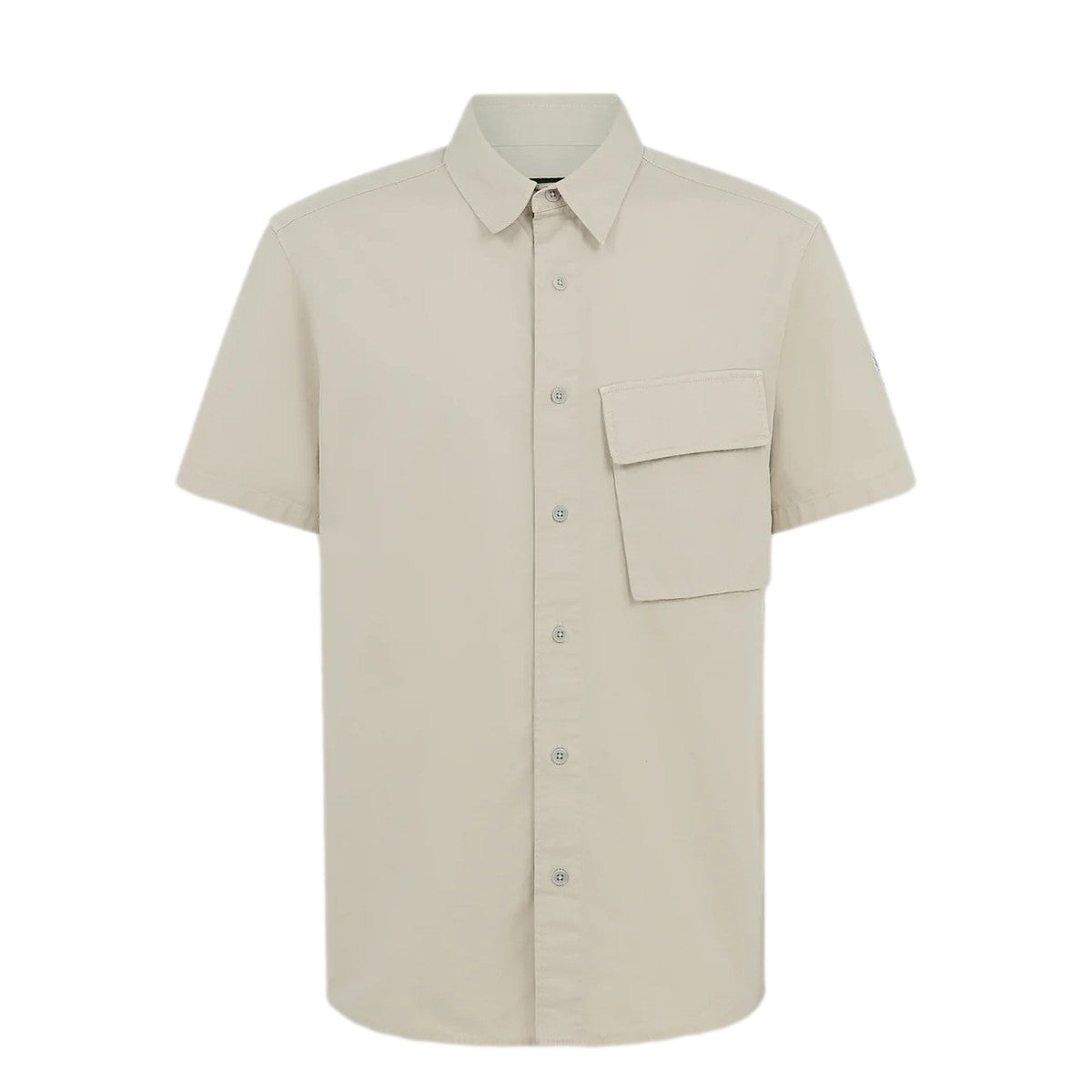 Belstaff Scale Short Sleeve Shirt Stone Beige