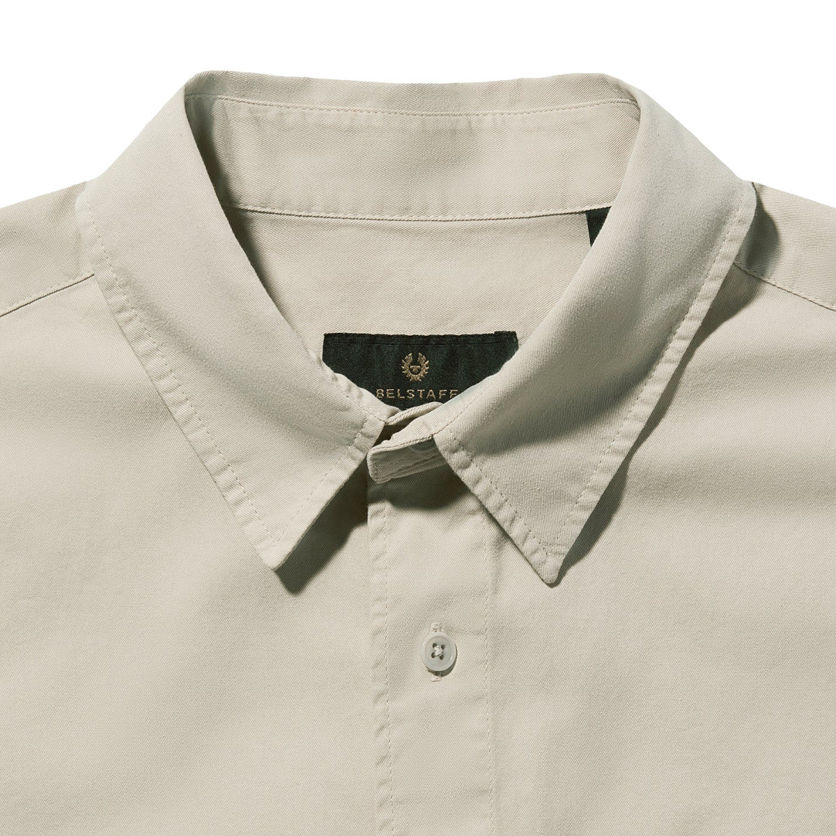 Belstaff Scale Short Sleeve Shirt Stone Beige