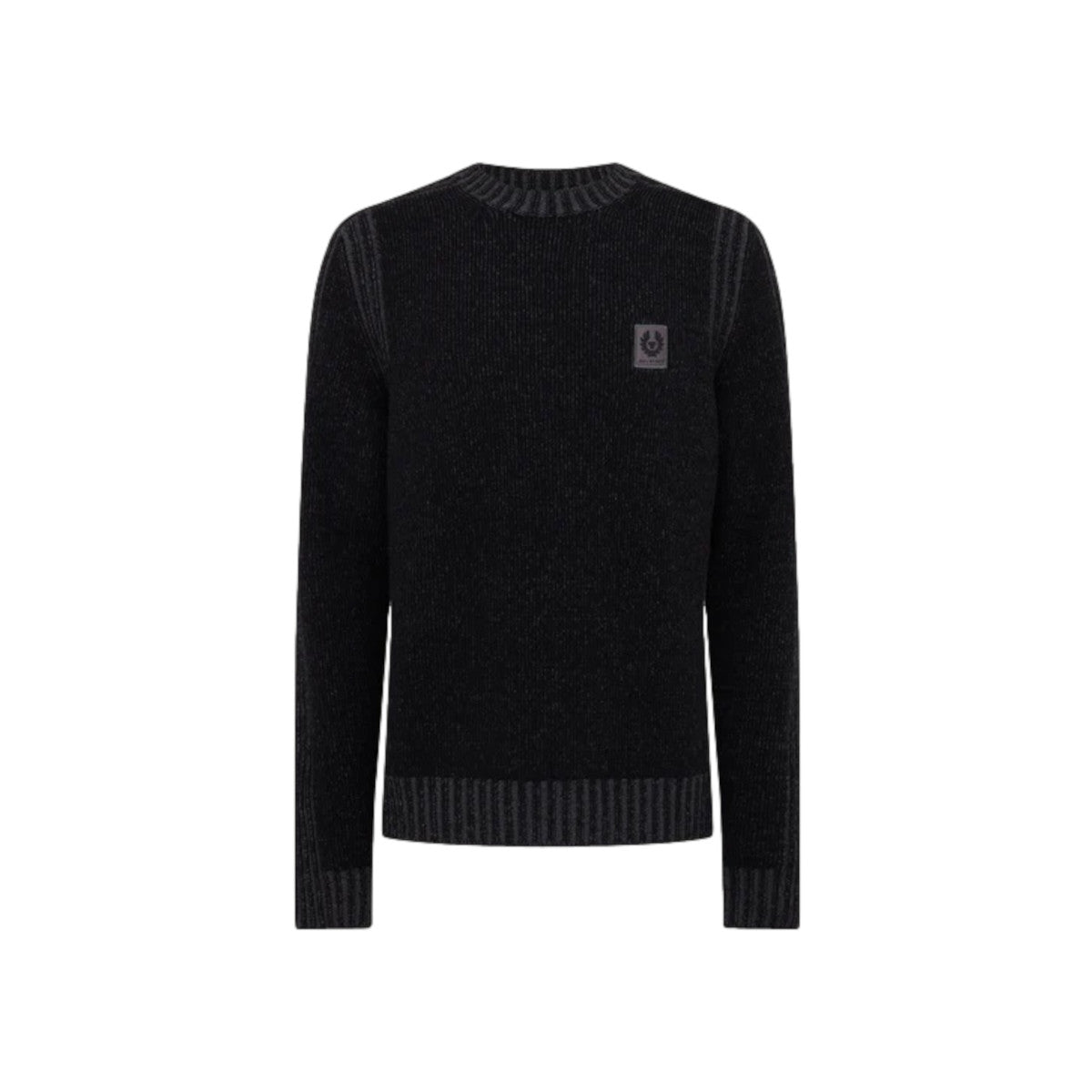 Belstaff Seasonal Watch Crewneck Jumper Black/Tornado Grey