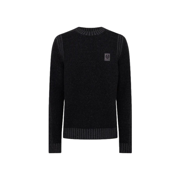 Belstaff Seasonal Watch Crewneck Jumper Black/Tornado Grey