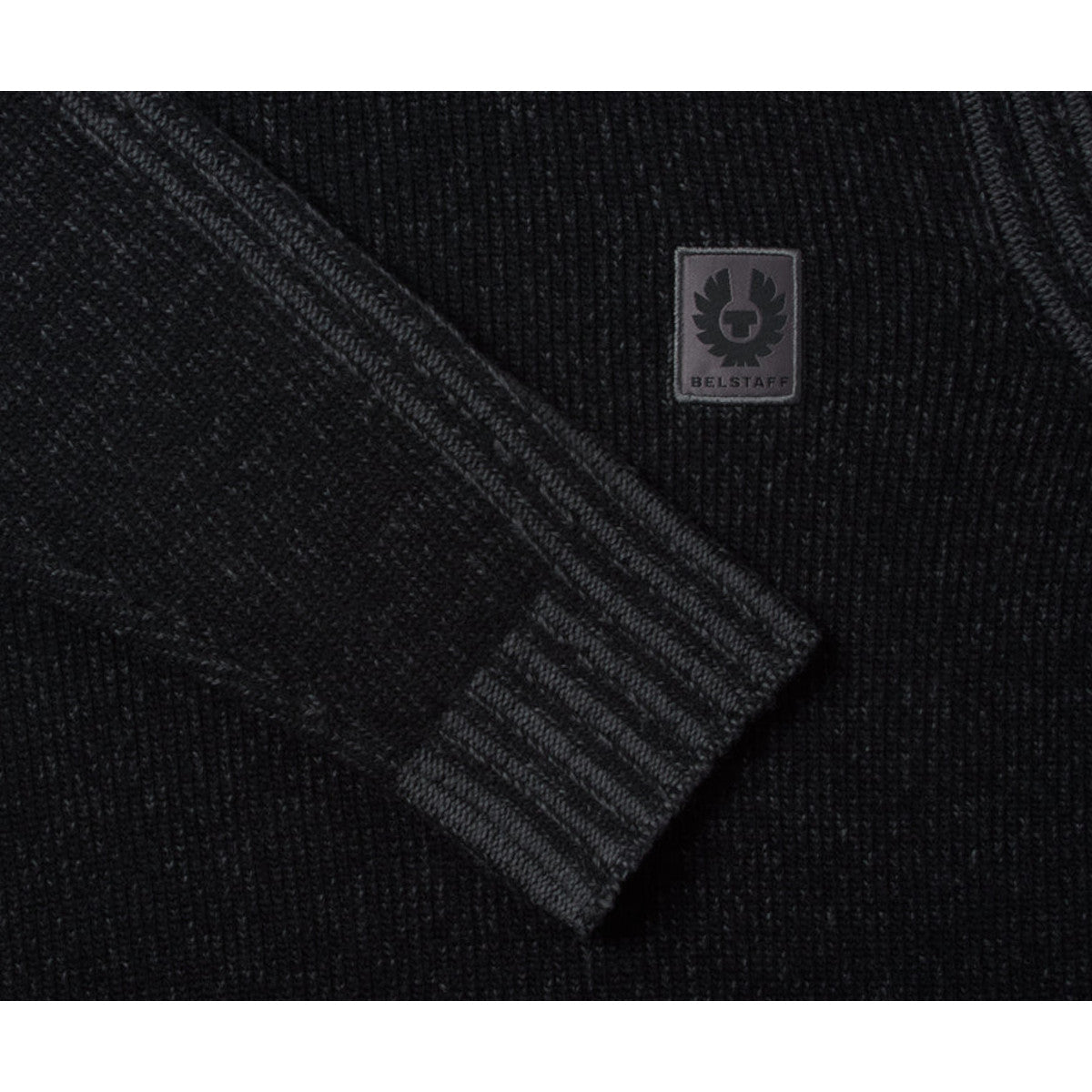 Belstaff Seasonal Watch Crewneck Jumper Black/Tornado Grey