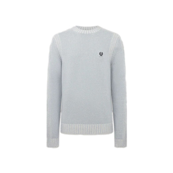 Belstaff Seasonal Watch Crewneck Jumper Quarry Blue/Silver Birch