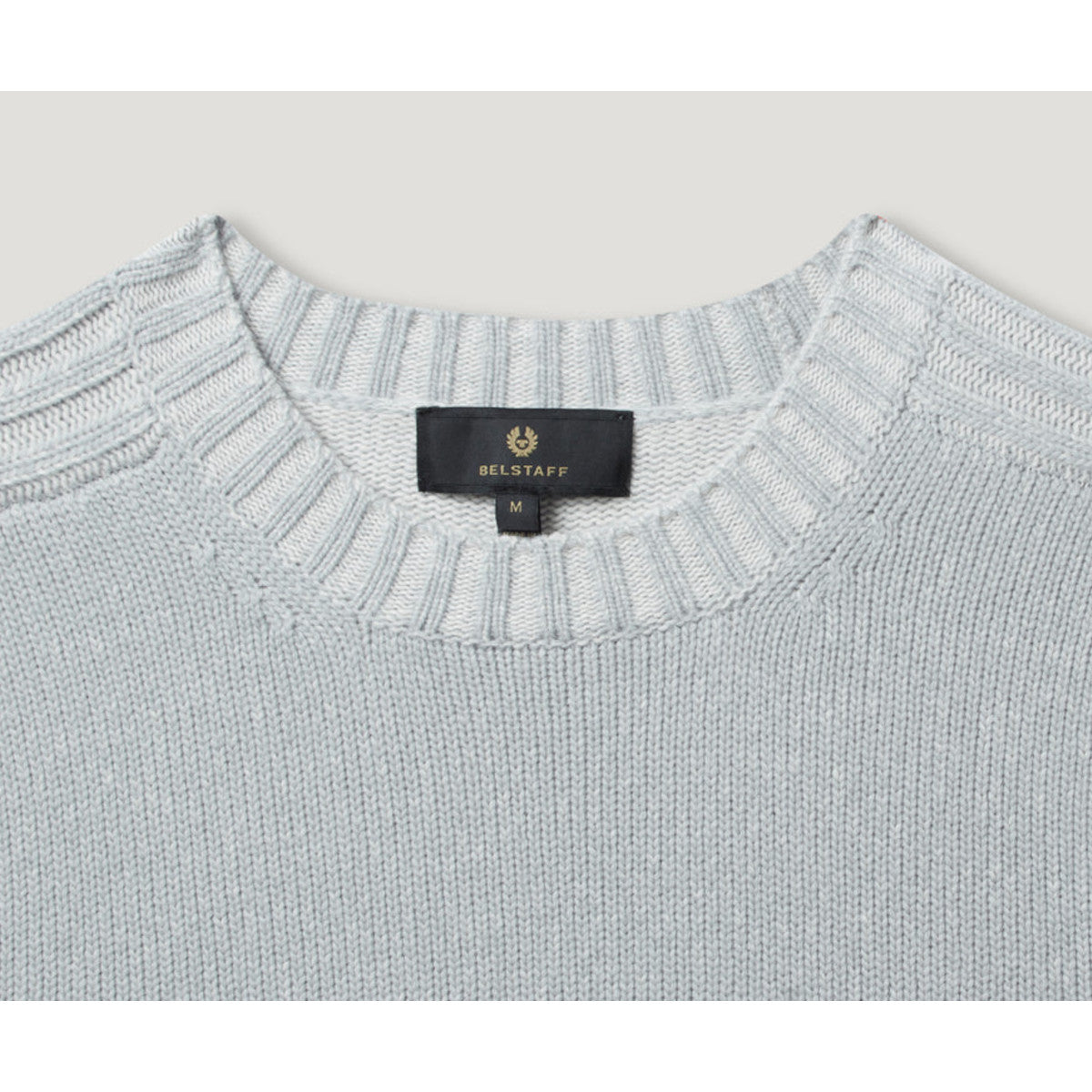 Belstaff Seasonal Watch Crewneck Jumper Quarry Blue/Silver Birch