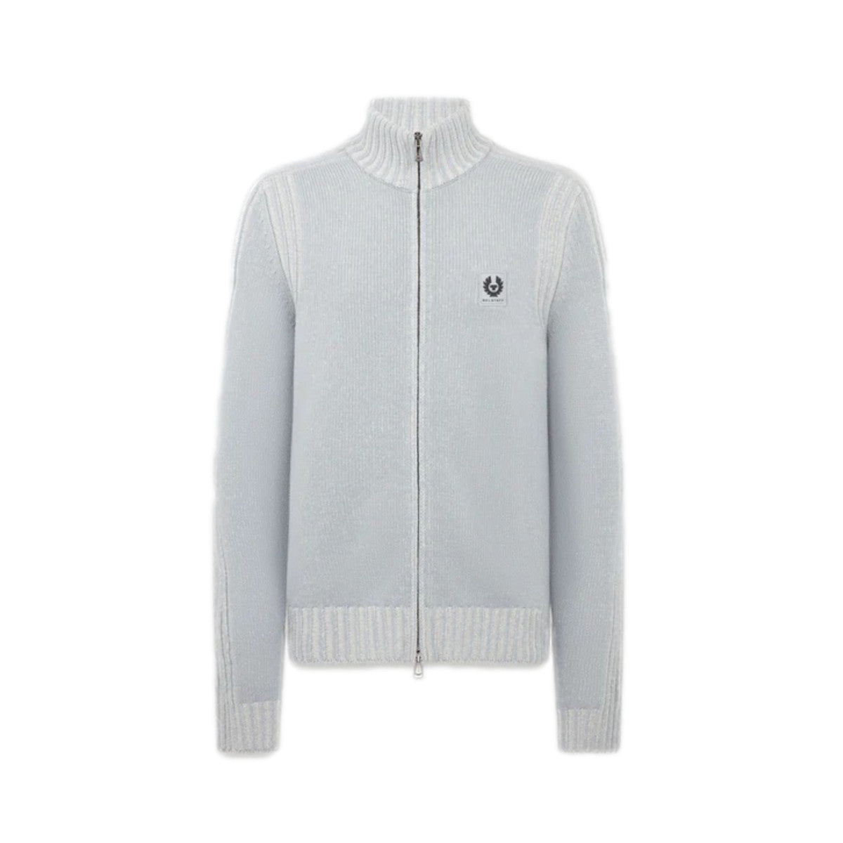 Belstaff Seasonal Watch Full Zip Jumper Quarry Blue/Silver Birch