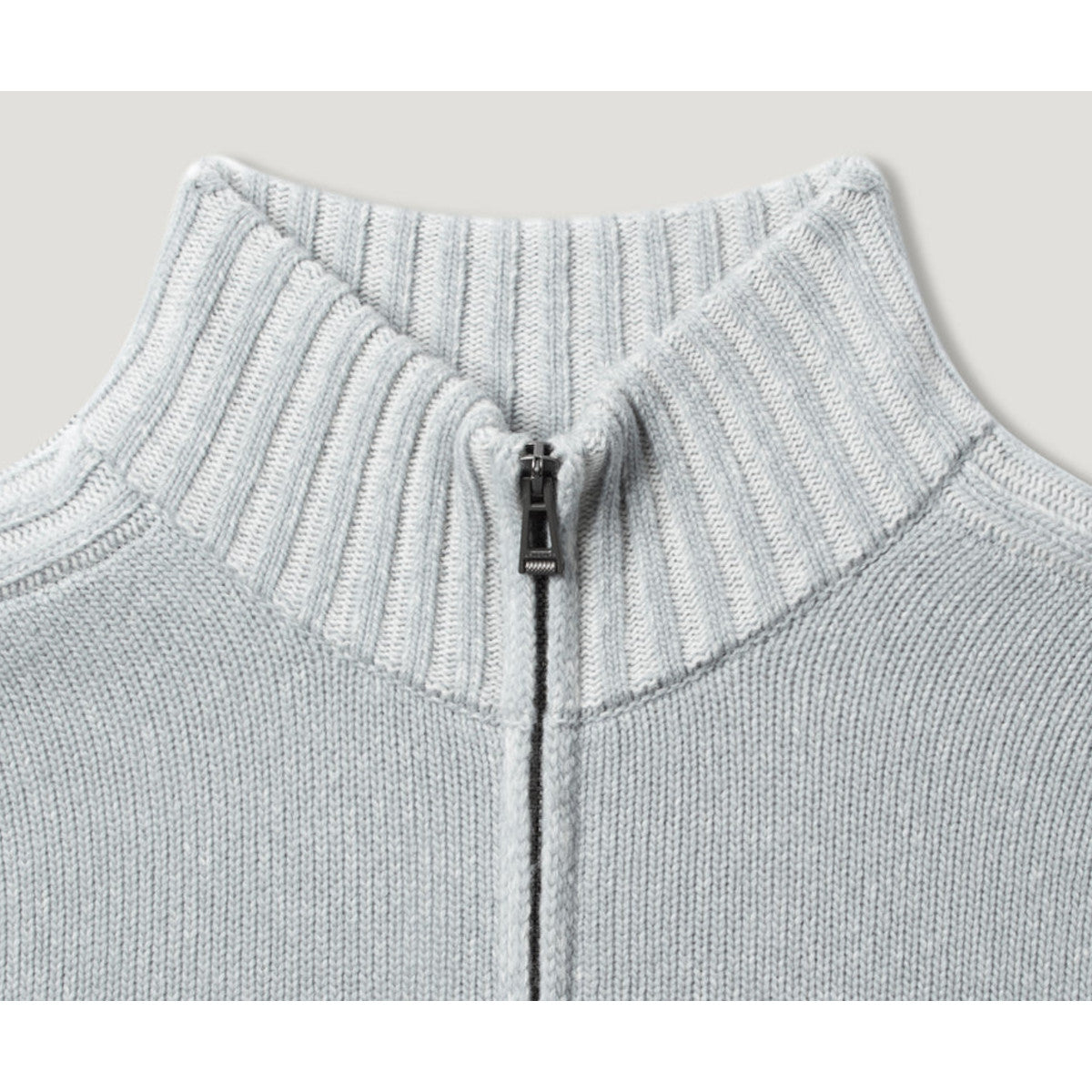 Belstaff Seasonal Watch Full Zip Jumper Quarry Blue/Silver Birch