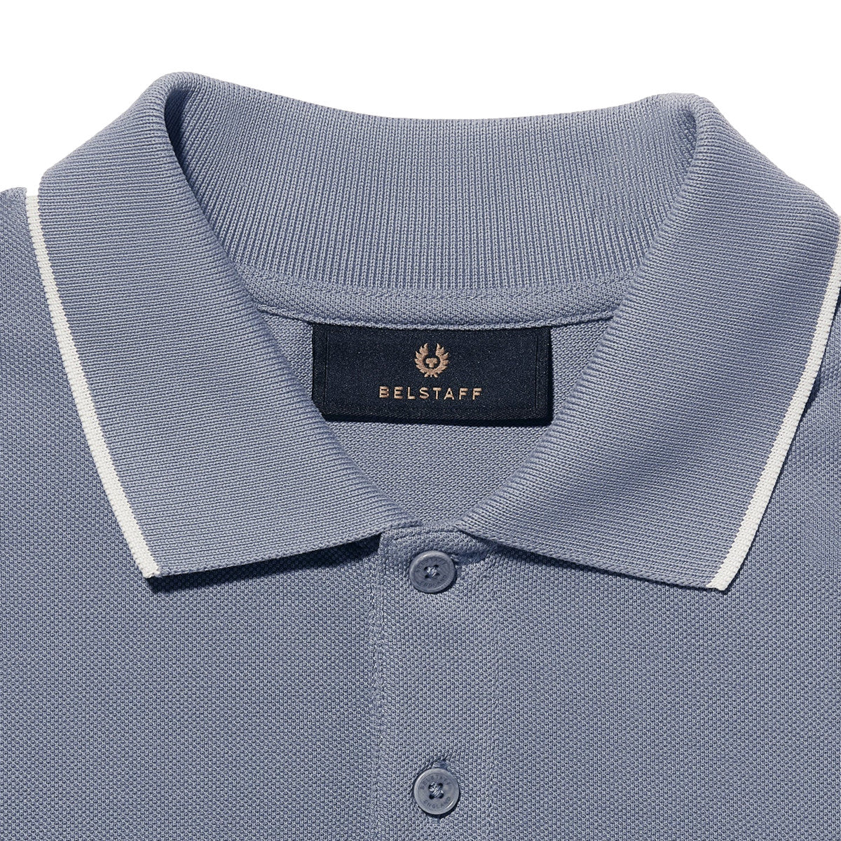 Belstaff Tipped Polo S1-25 Blue Flint