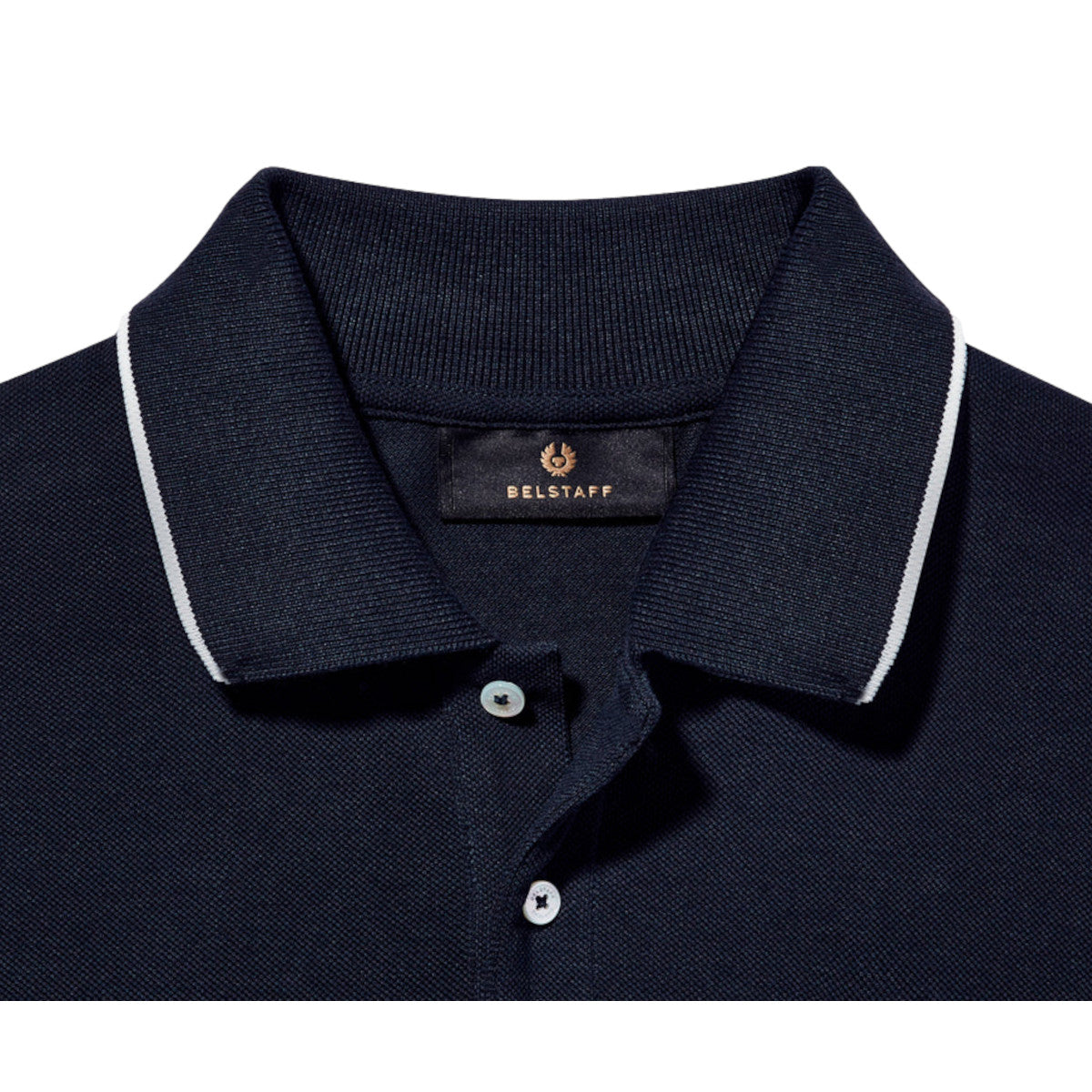 Belstaff Tipped Polo S1-25 Dark Ink