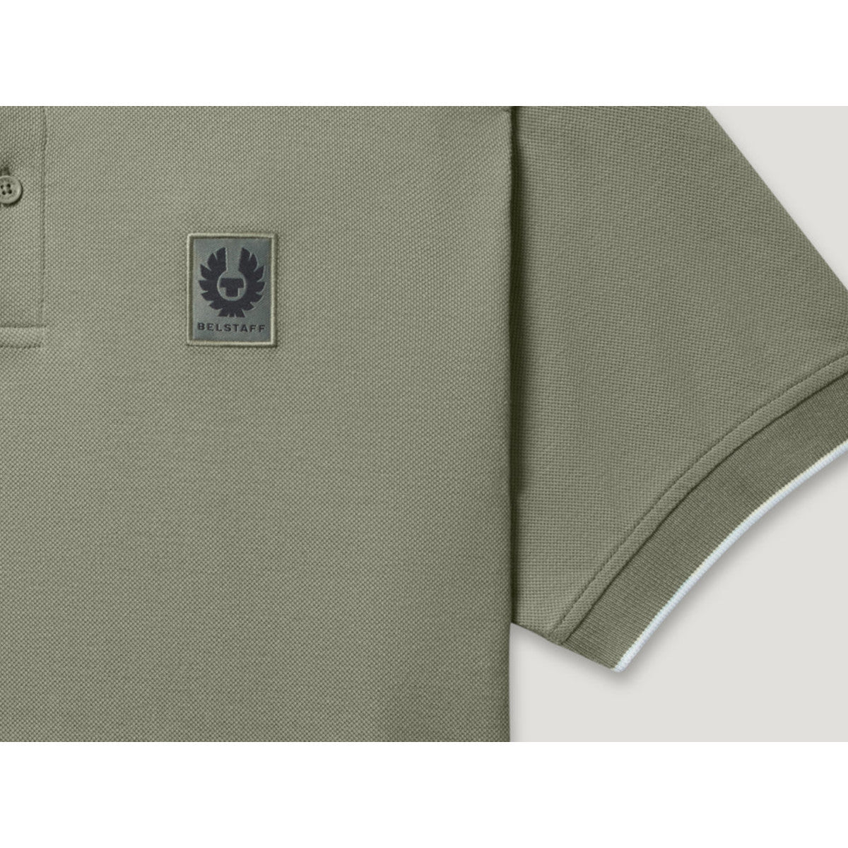 Belstaff Tipped Polo Sage Green