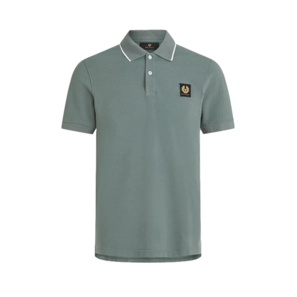 Belstaff Tipped polo Mineral Green