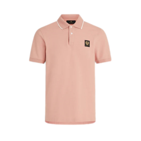 Belstaff Tipped polo Rust Pink