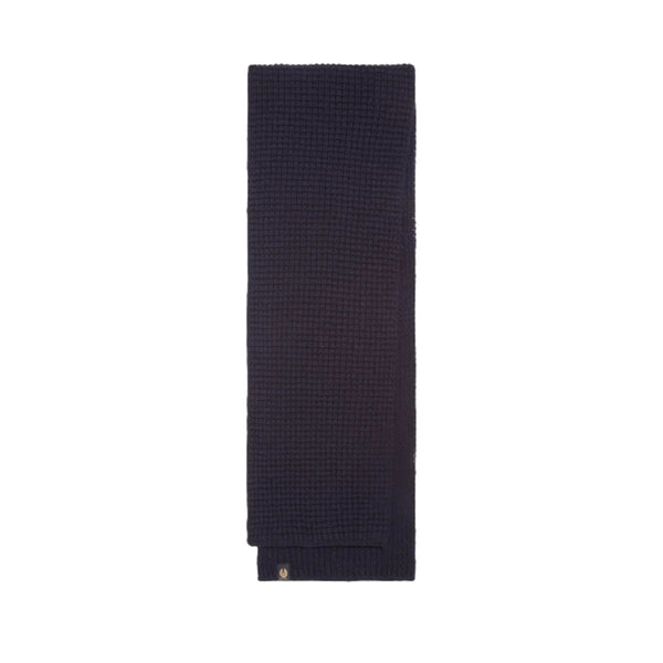 Belstaff Tuck Rib Scarf Dark Ink