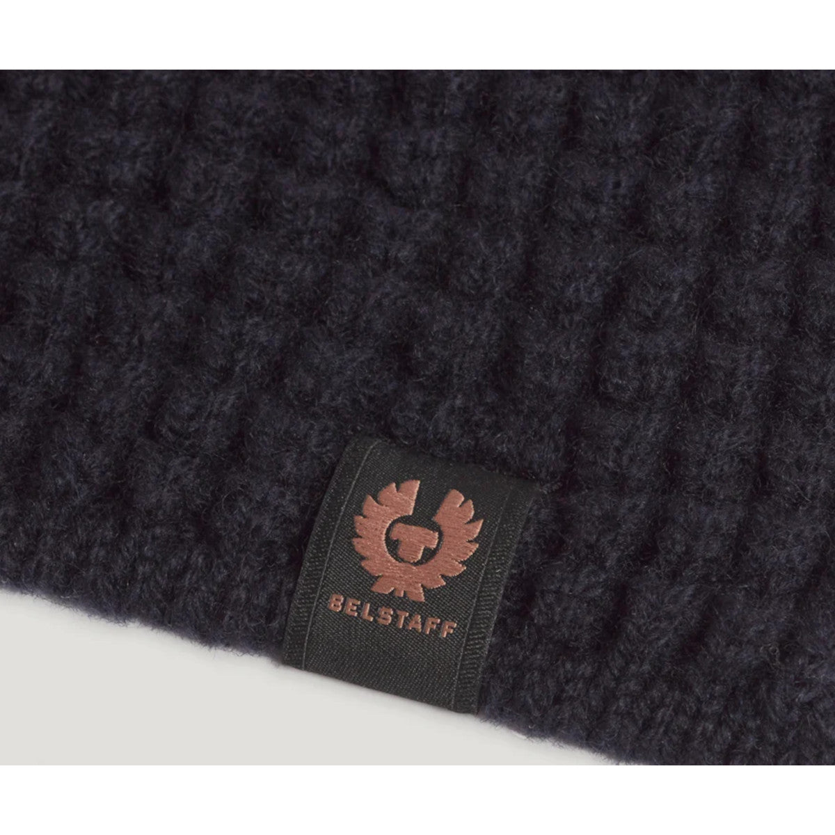 Belstaff Tuck Rib Scarf Dark Ink