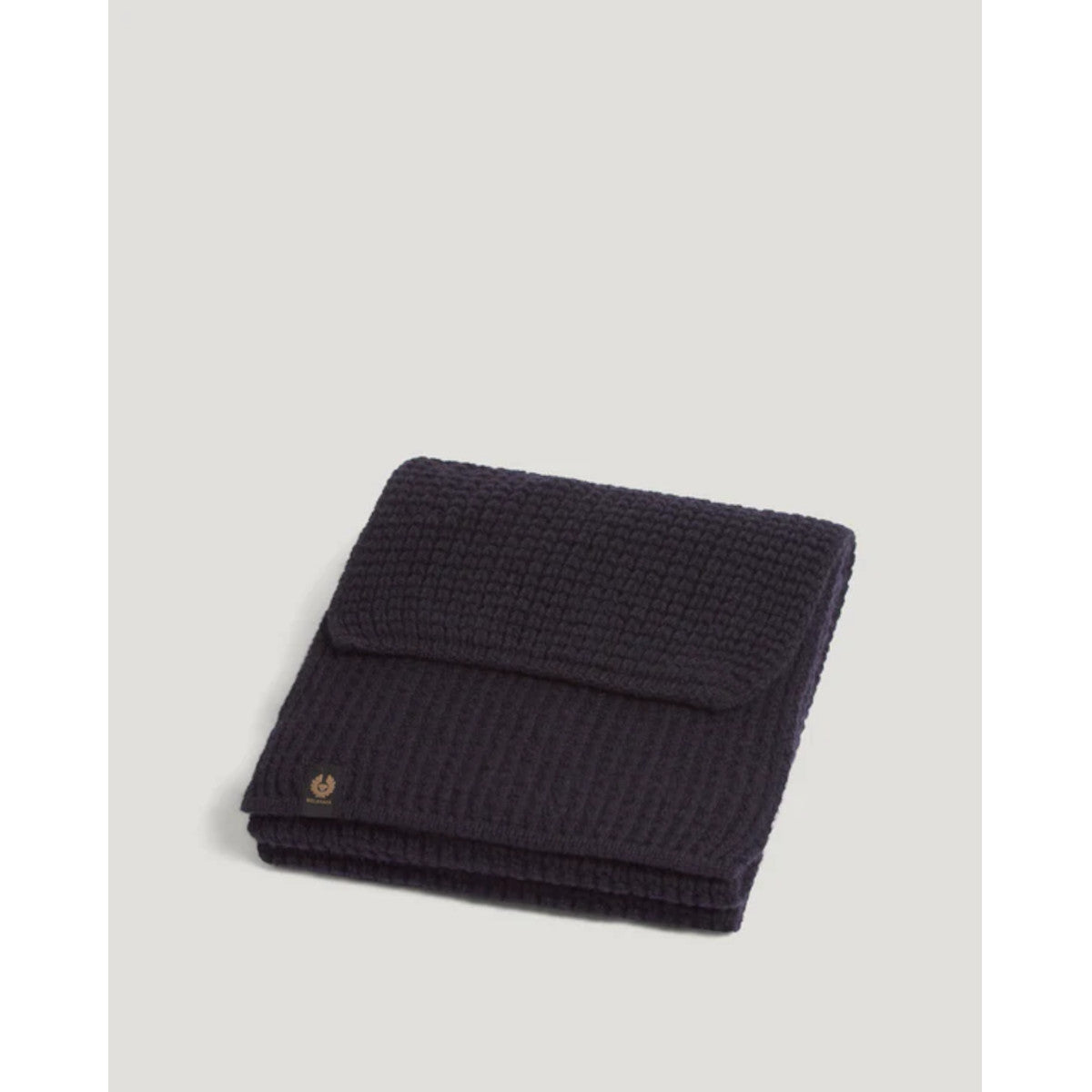 Belstaff Tuck Rib Scarf Dark Ink