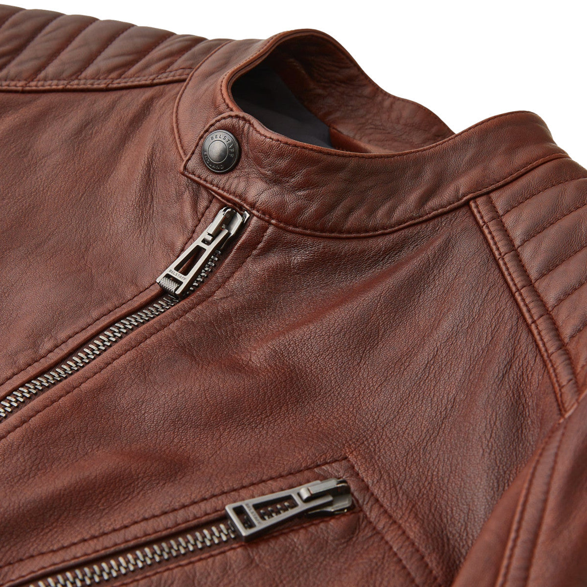 Belstaff V Racer Leather Jacket A1-24 Deep Copper