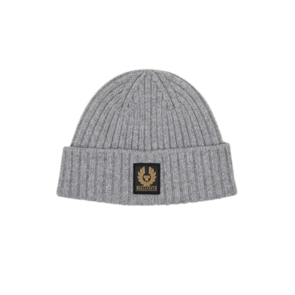 Belstaff Watch Beanie Hat Pale Grey Melange