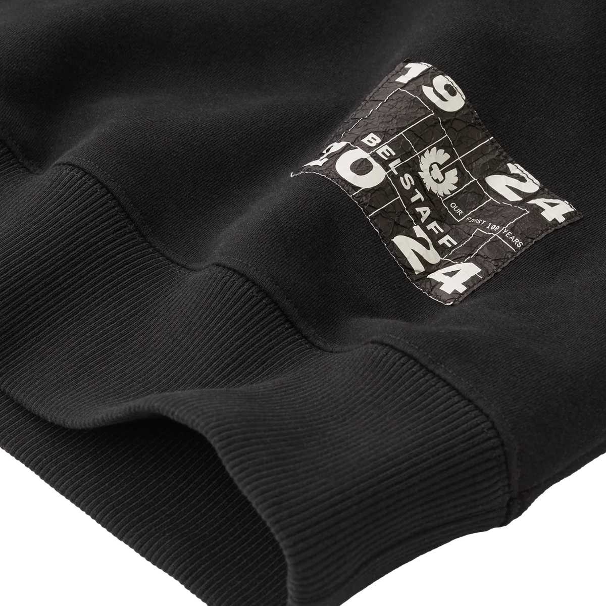 Belstaff Centenary Applique Label Sweatshirt Black/British Khaki