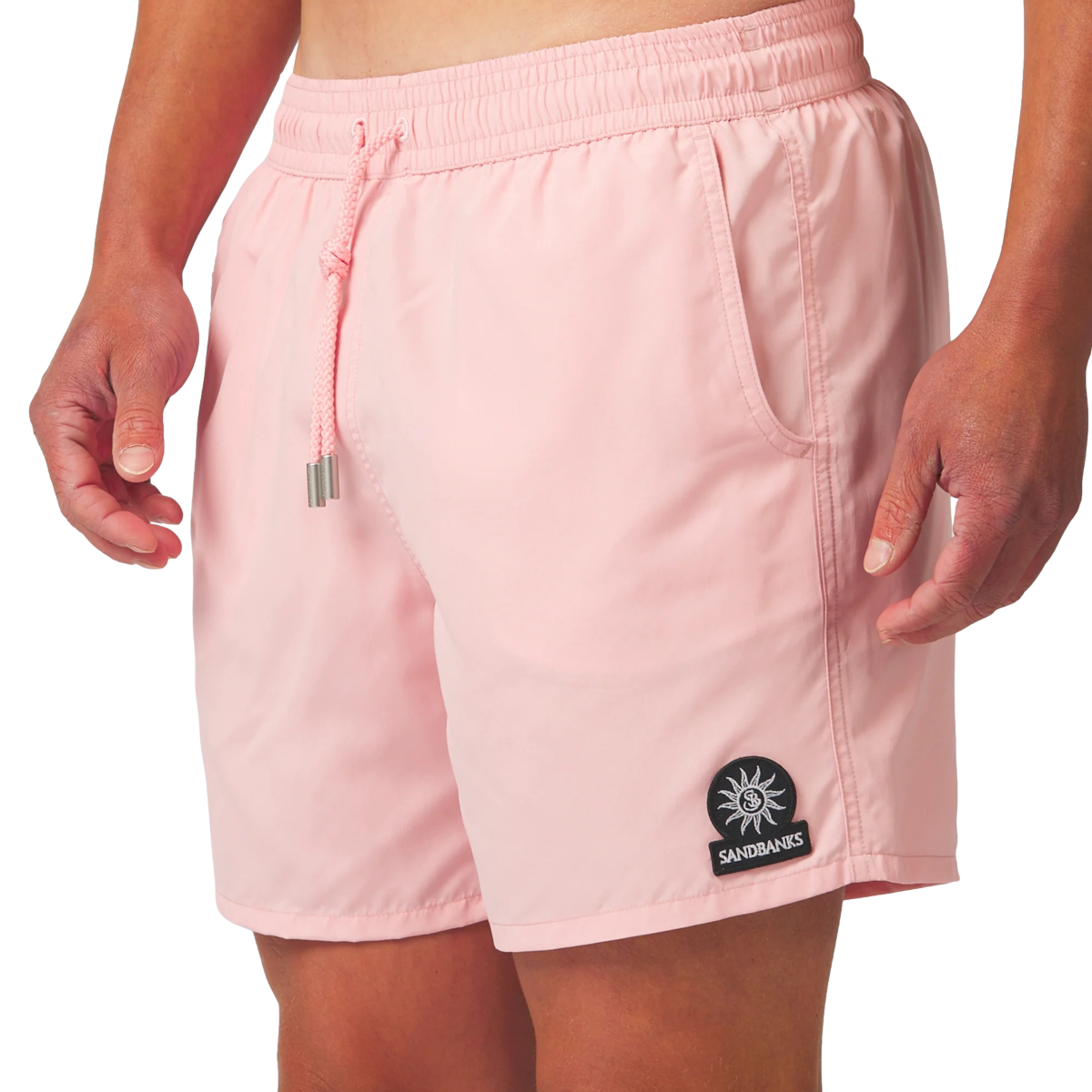 Sandbanks Badge Logo Swimshort Crystal Rose