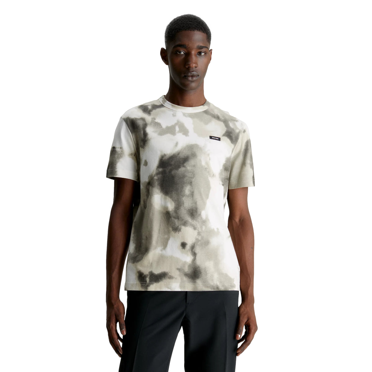 Calvin Klein Camo Print T-Shirt 0F4 Beige
