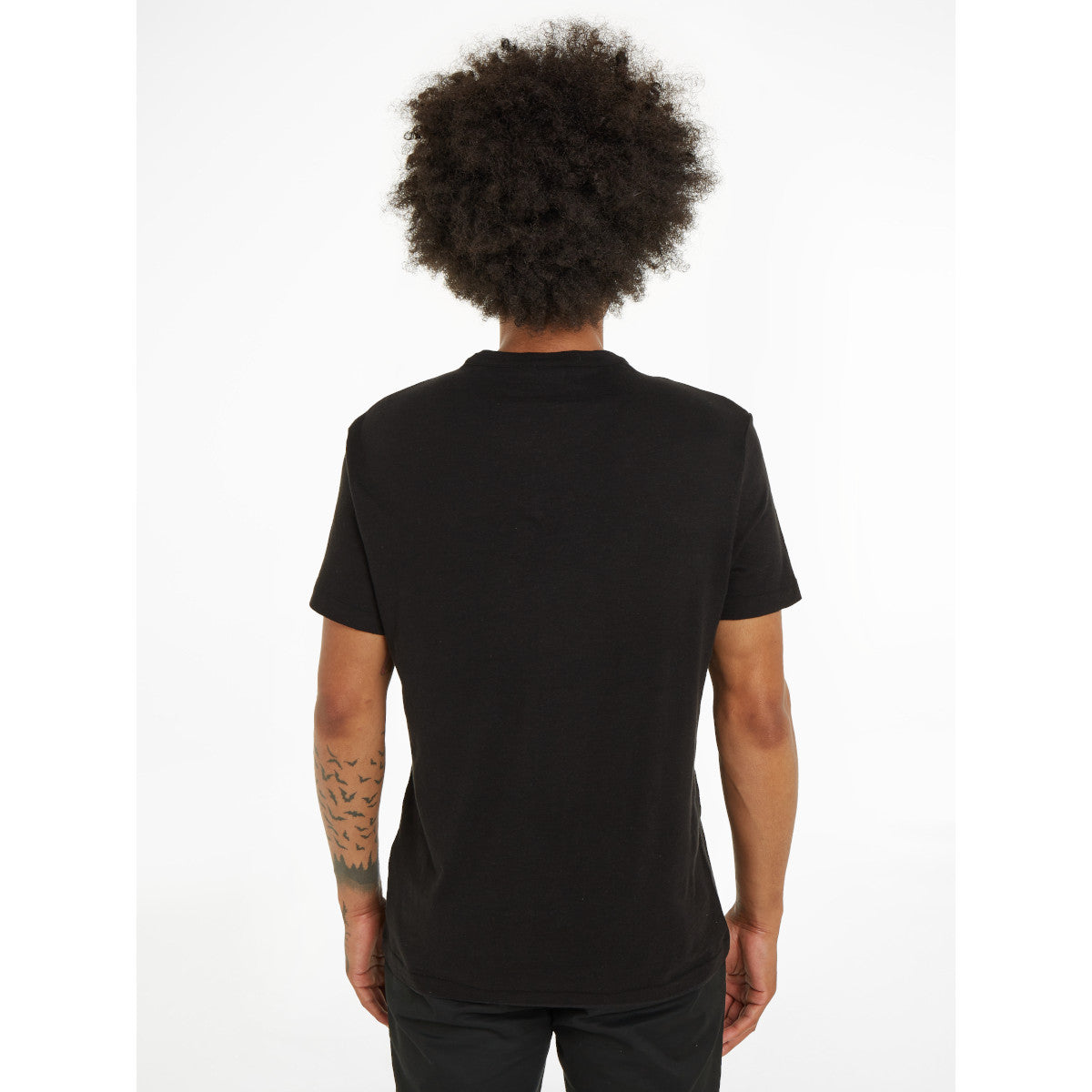 Calvin Klein Cotton Linen T-Shirt BEH Black