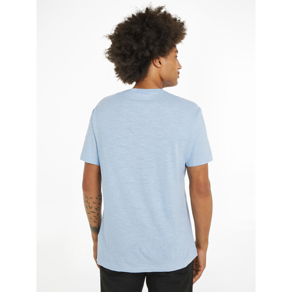 Calvin Klein Cotton Linen T-Shirt CGK Kentucky Blue