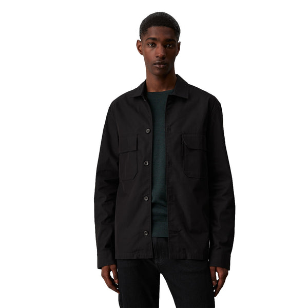 Calvin Klein Cotton Nylon Overshirt BEH Black