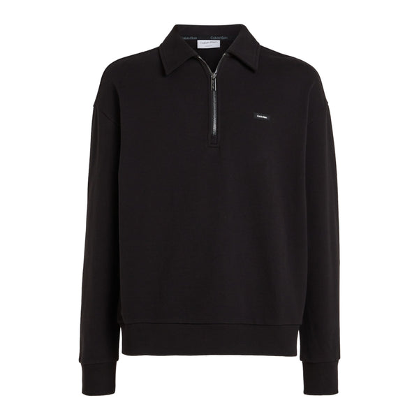 Calvin Klein Cotton Zip Sweatshirt BEH Black